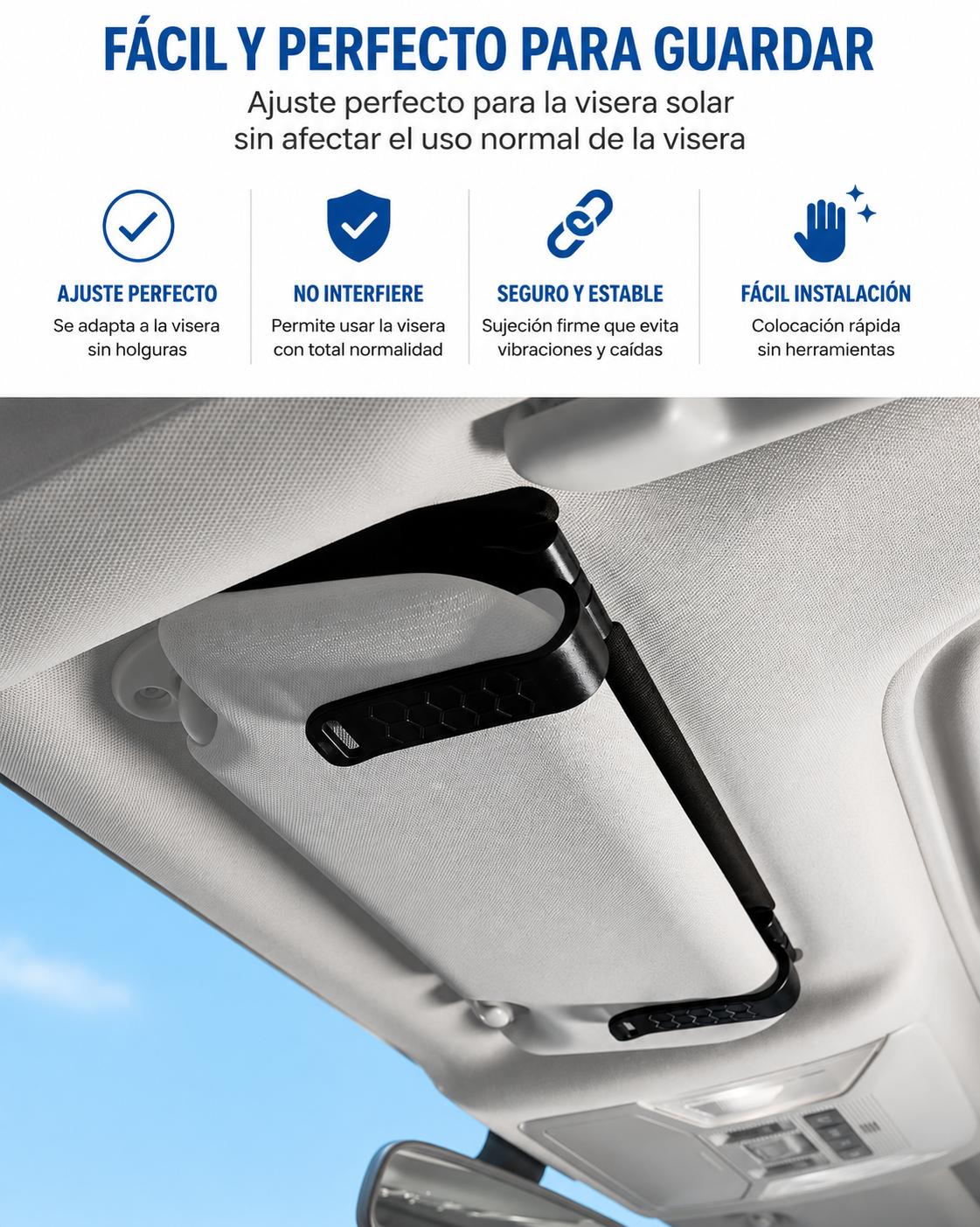 Visor Extensible Anti-Reflejos